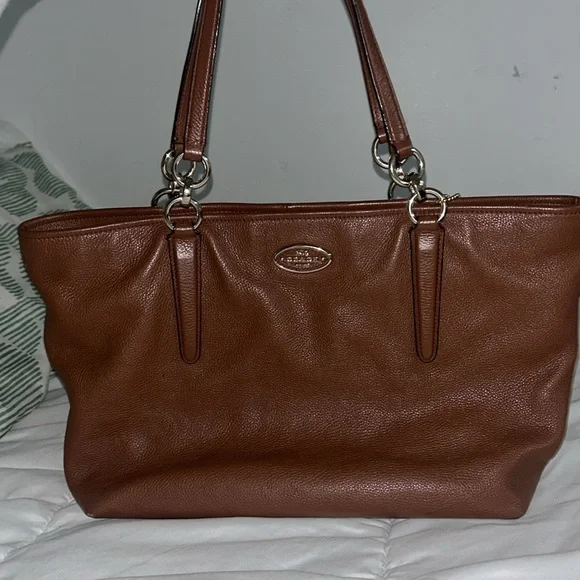 Authentic Leather Coach Purse - Picture 2 of 9